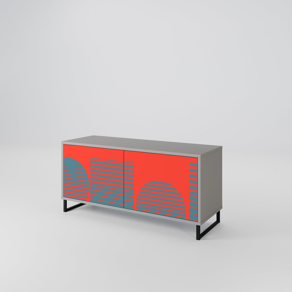 RISING GEOMETRY STARS Mueble de TV Compacto de 2 puertas