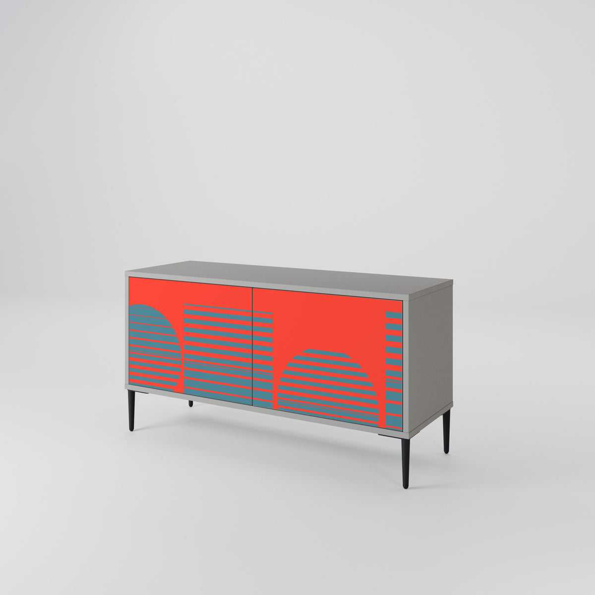 RISING GEOMETRY STARS Mueble de TV Compacto de 2 puertas
