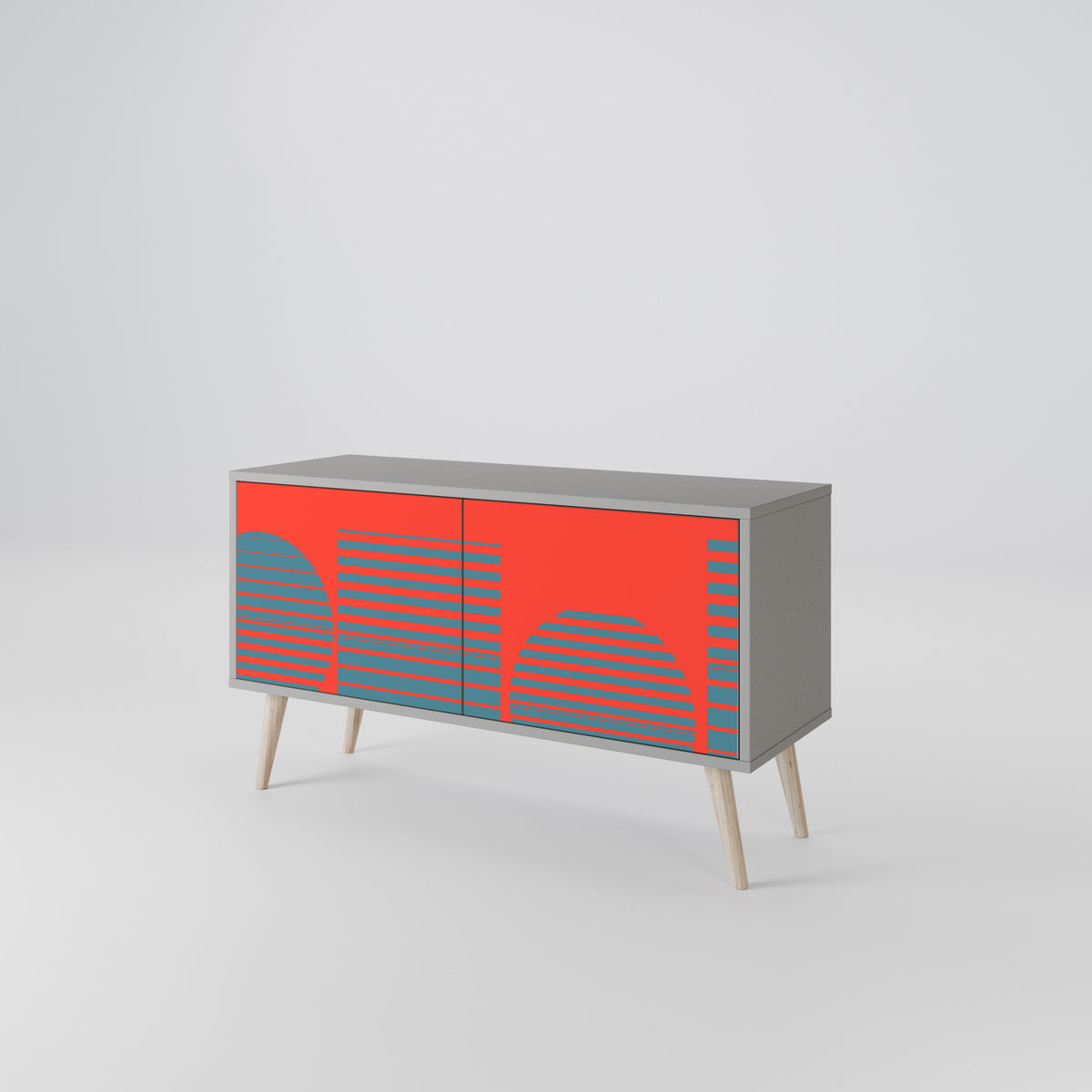RISING GEOMETRY STARS Mueble de TV Compacto de 2 puertas