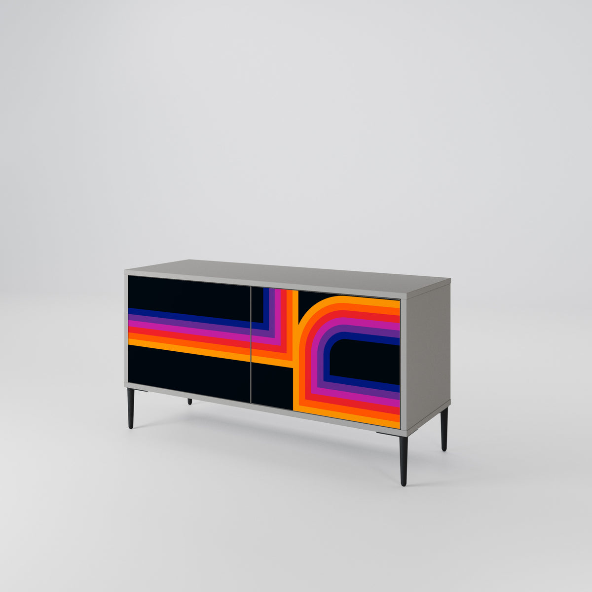 BLINDED BY THE LIGHTS Mueble de TV Compacto de 2 puertas