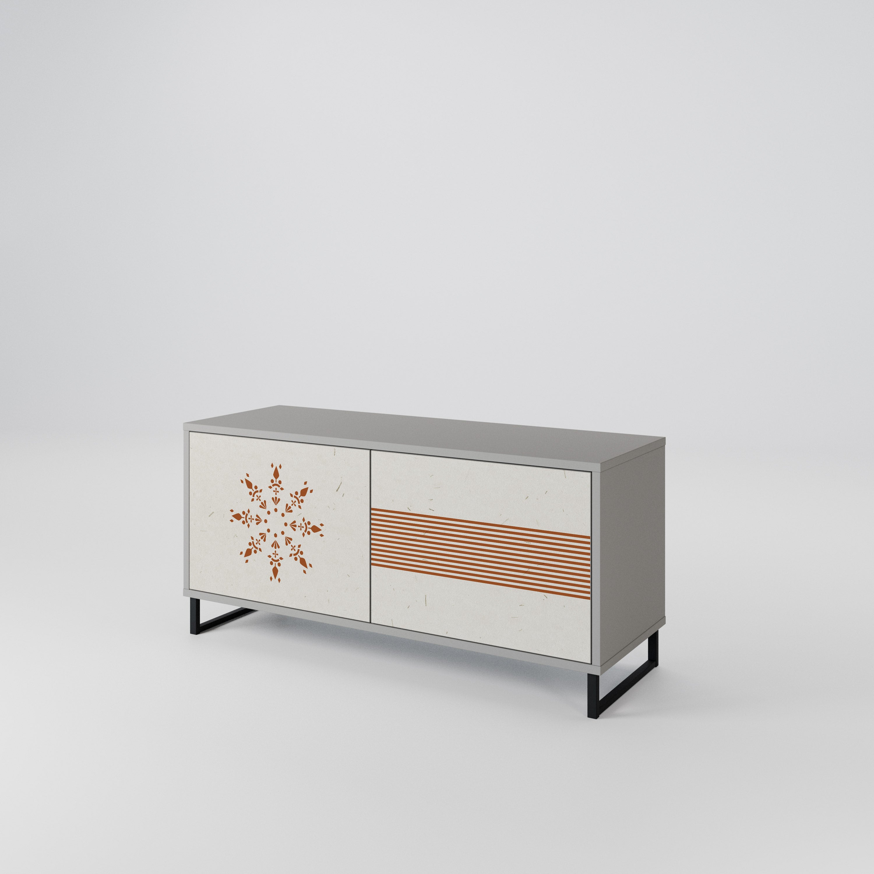 DAILY HARMONY Mueble de TV Compacto de 2 puertas