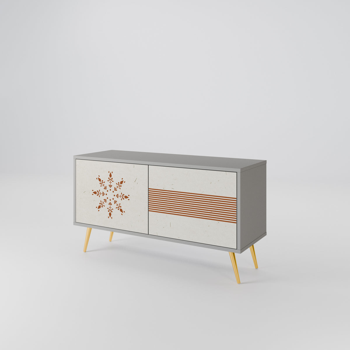 DAILY HARMONY Mueble de TV Compacto de 2 puertas