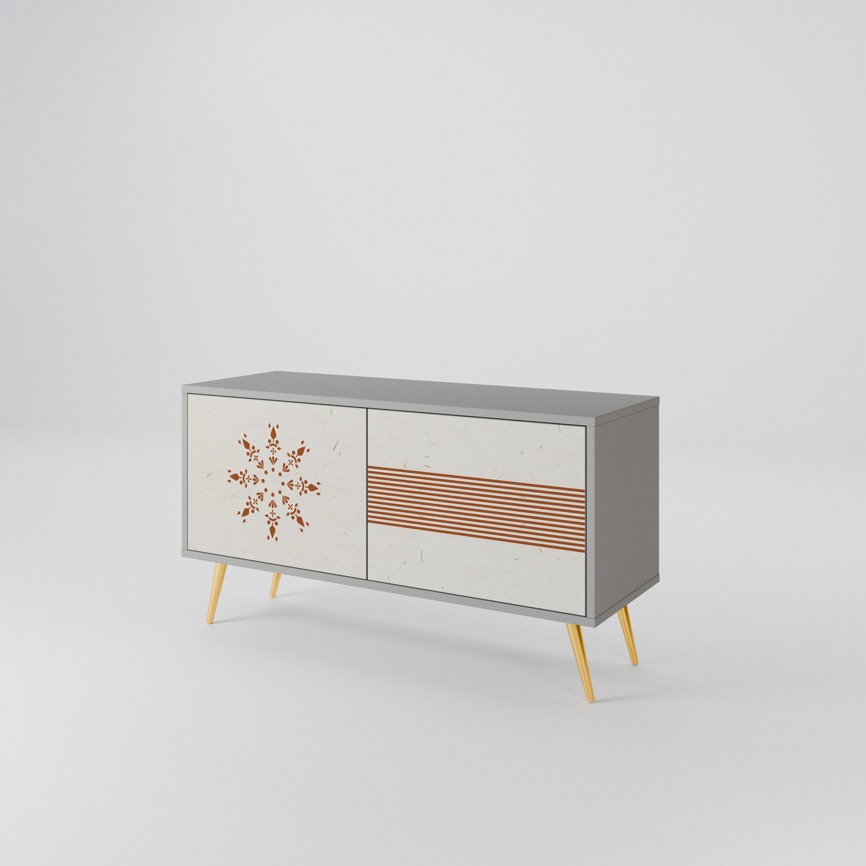 DAILY HARMONY Mueble de TV Compacto de 2 puertas