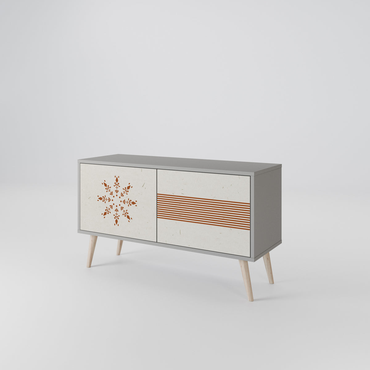 DAILY HARMONY Mueble de TV Compacto de 2 puertas