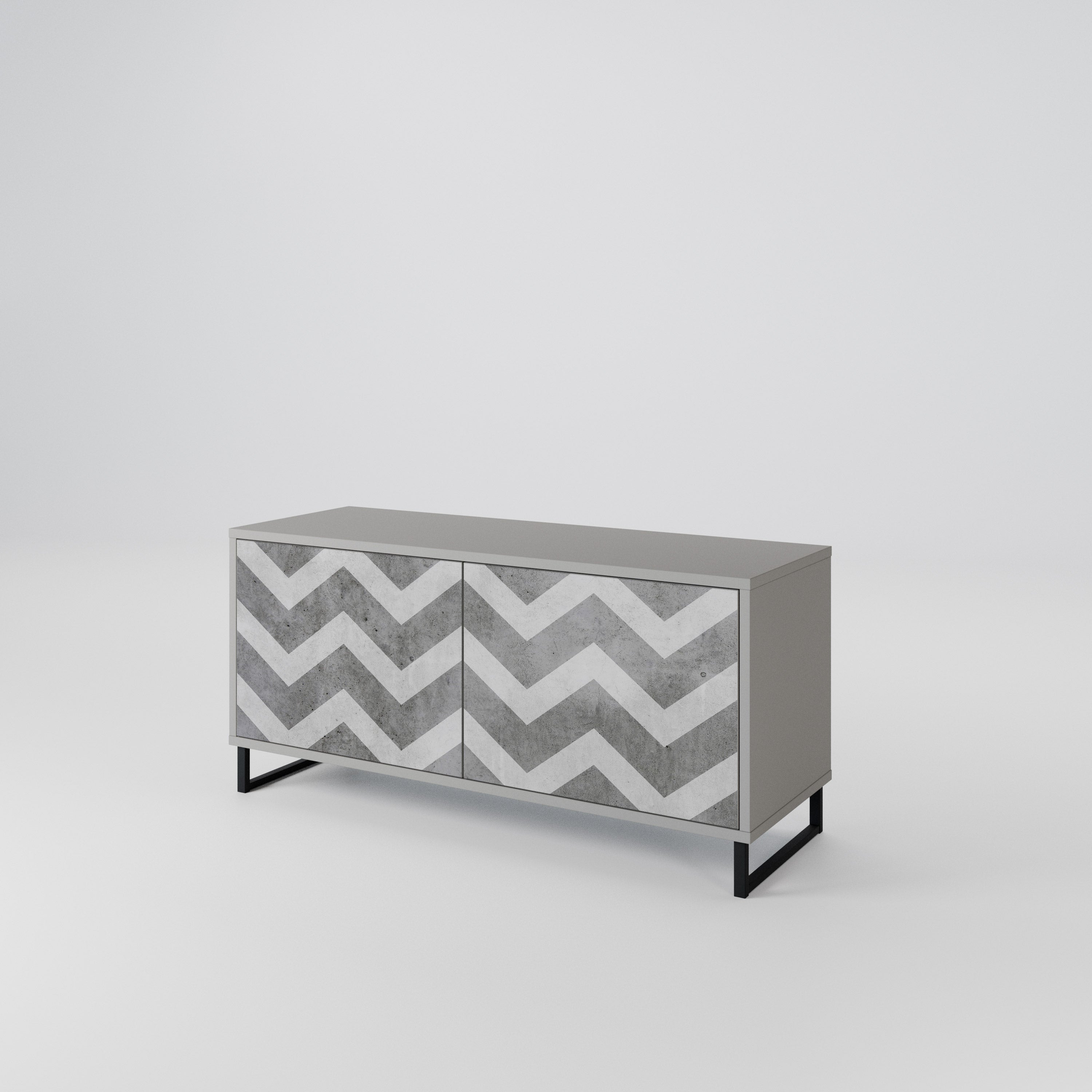 TOUGH ZIG ZAG Mueble de TV Compacto de 2 puertas