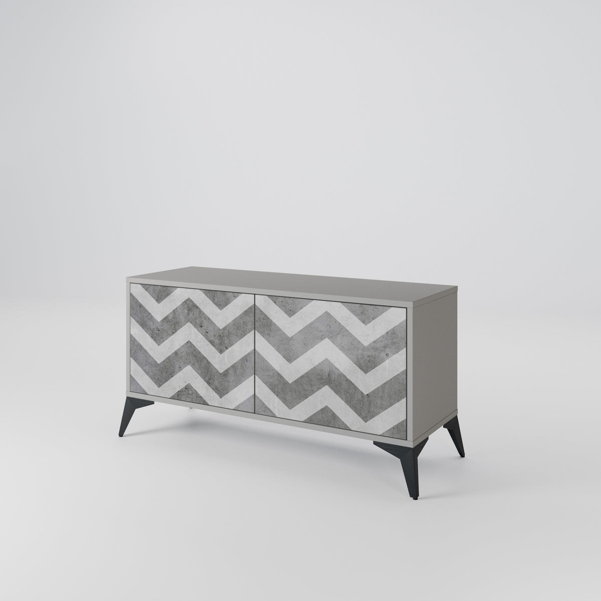 TOUGH ZIG ZAG Mueble de TV Compacto de 2 puertas