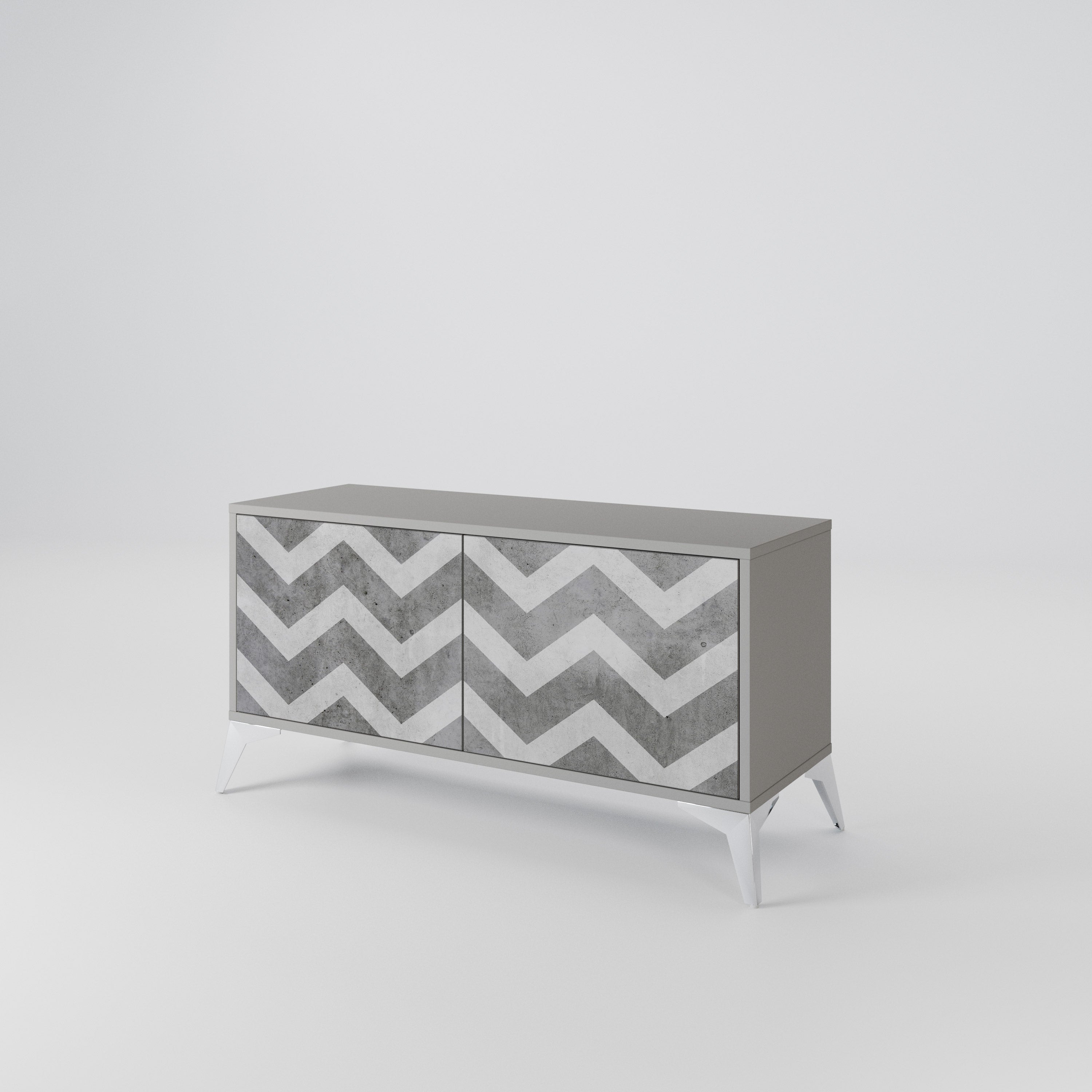 TOUGH ZIG ZAG Mueble de TV Compacto de 2 puertas