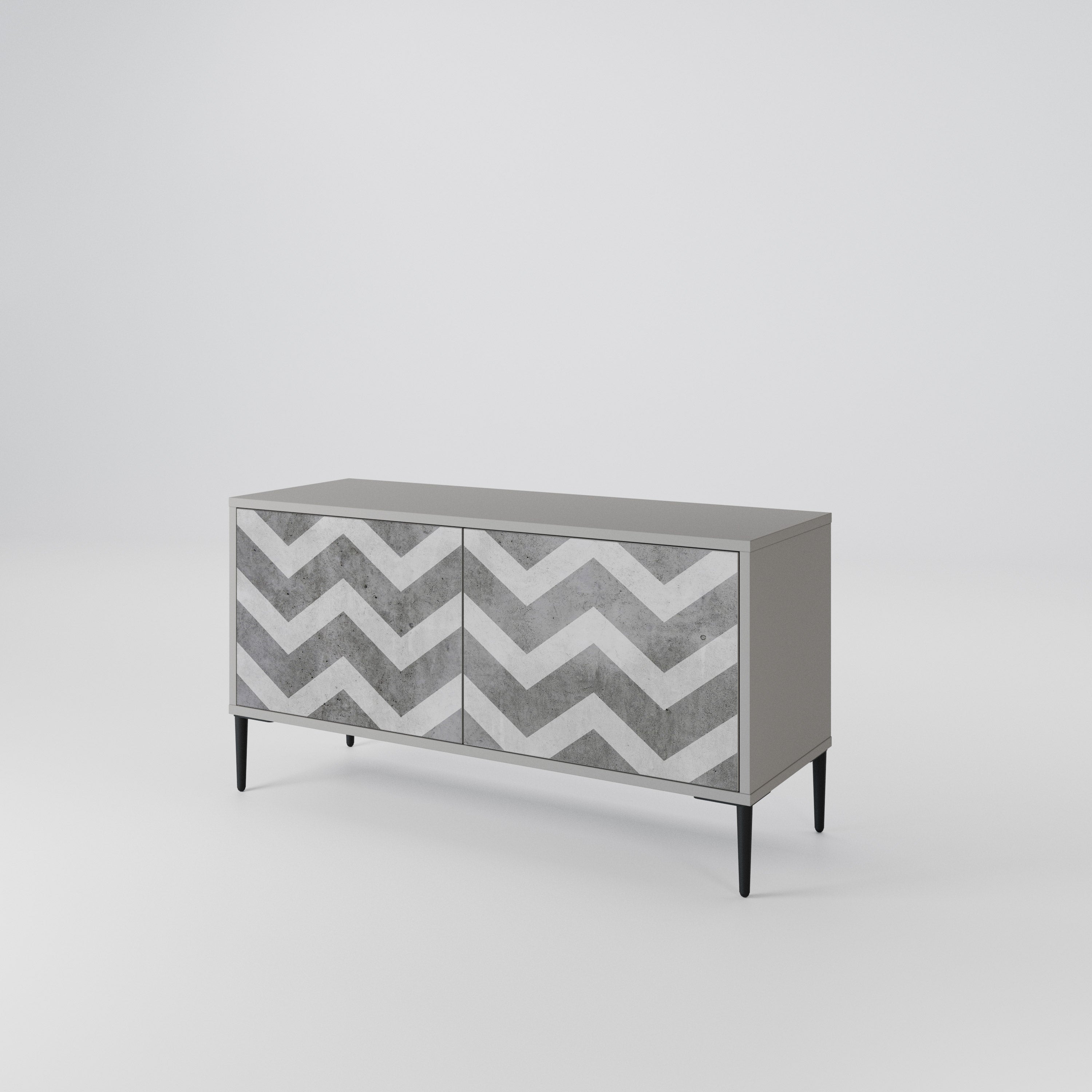 TOUGH ZIG ZAG Mueble de TV Compacto de 2 puertas
