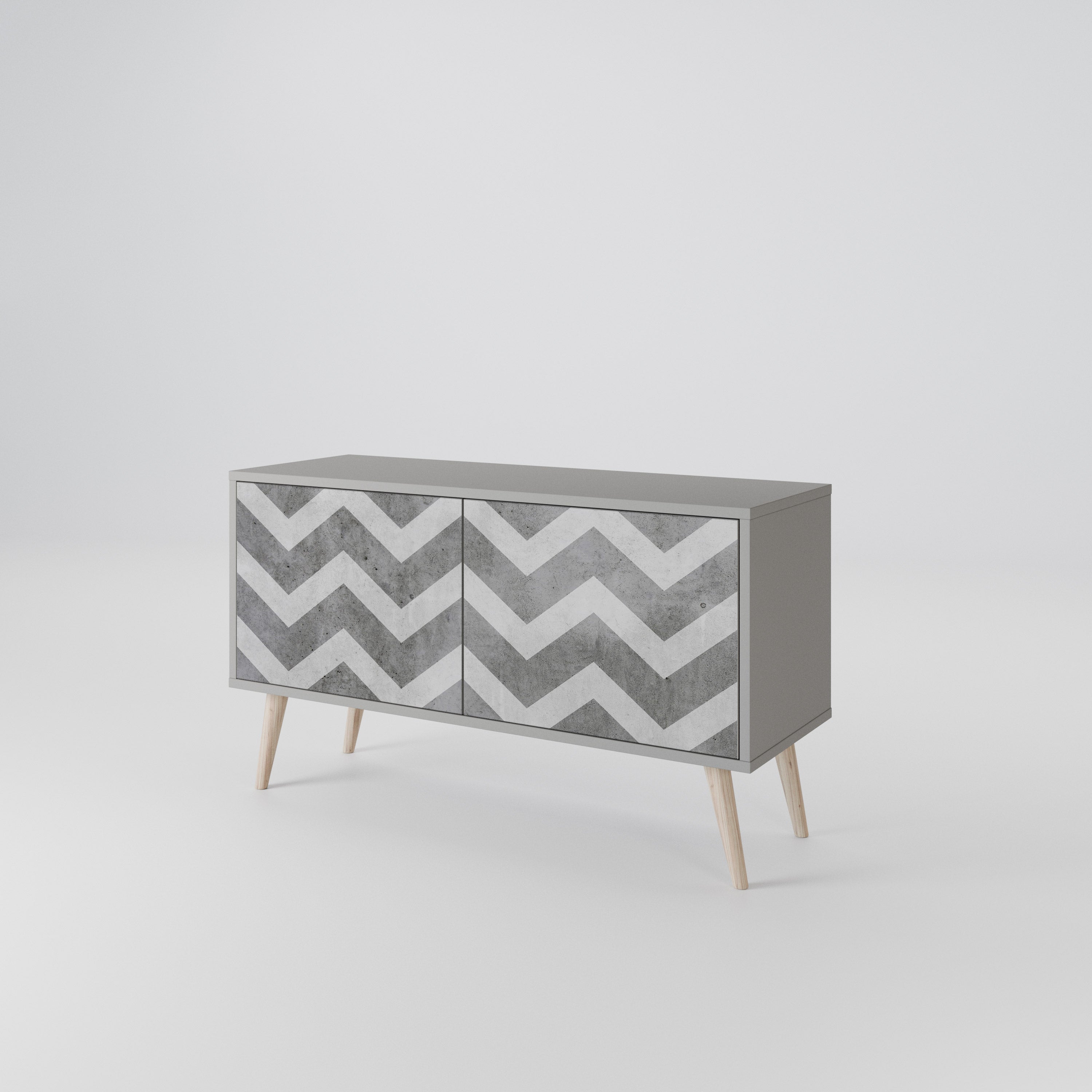 TOUGH ZIG ZAG Mueble de TV Compacto de 2 puertas