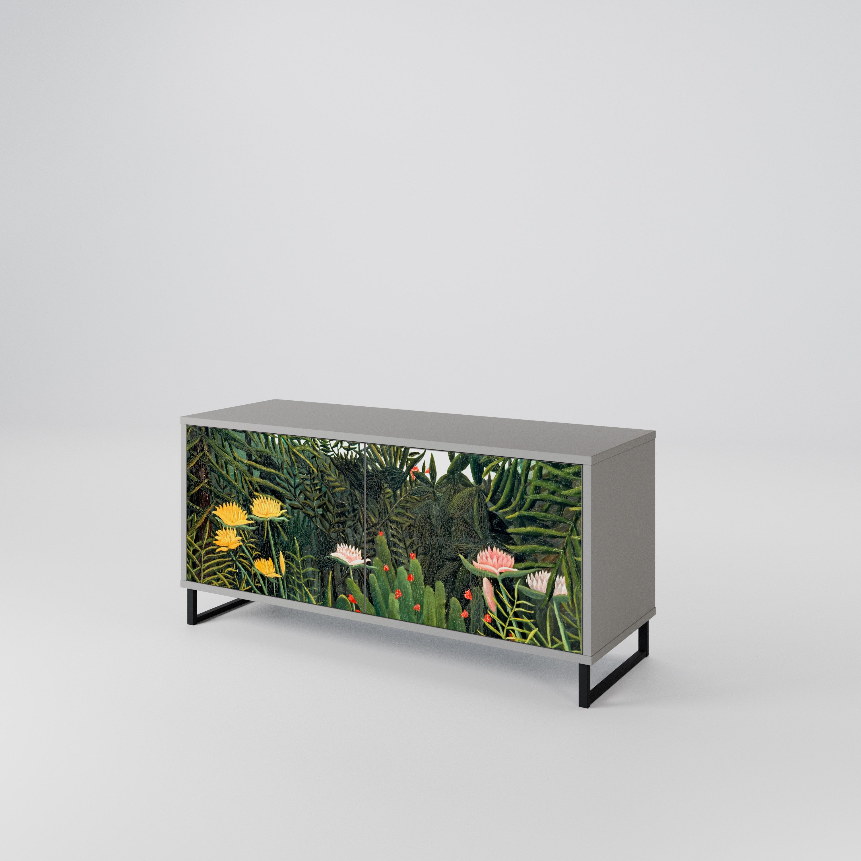 VIRGIN FOREST WITH SUNSET Mueble de TV Compacto de 2 puertas