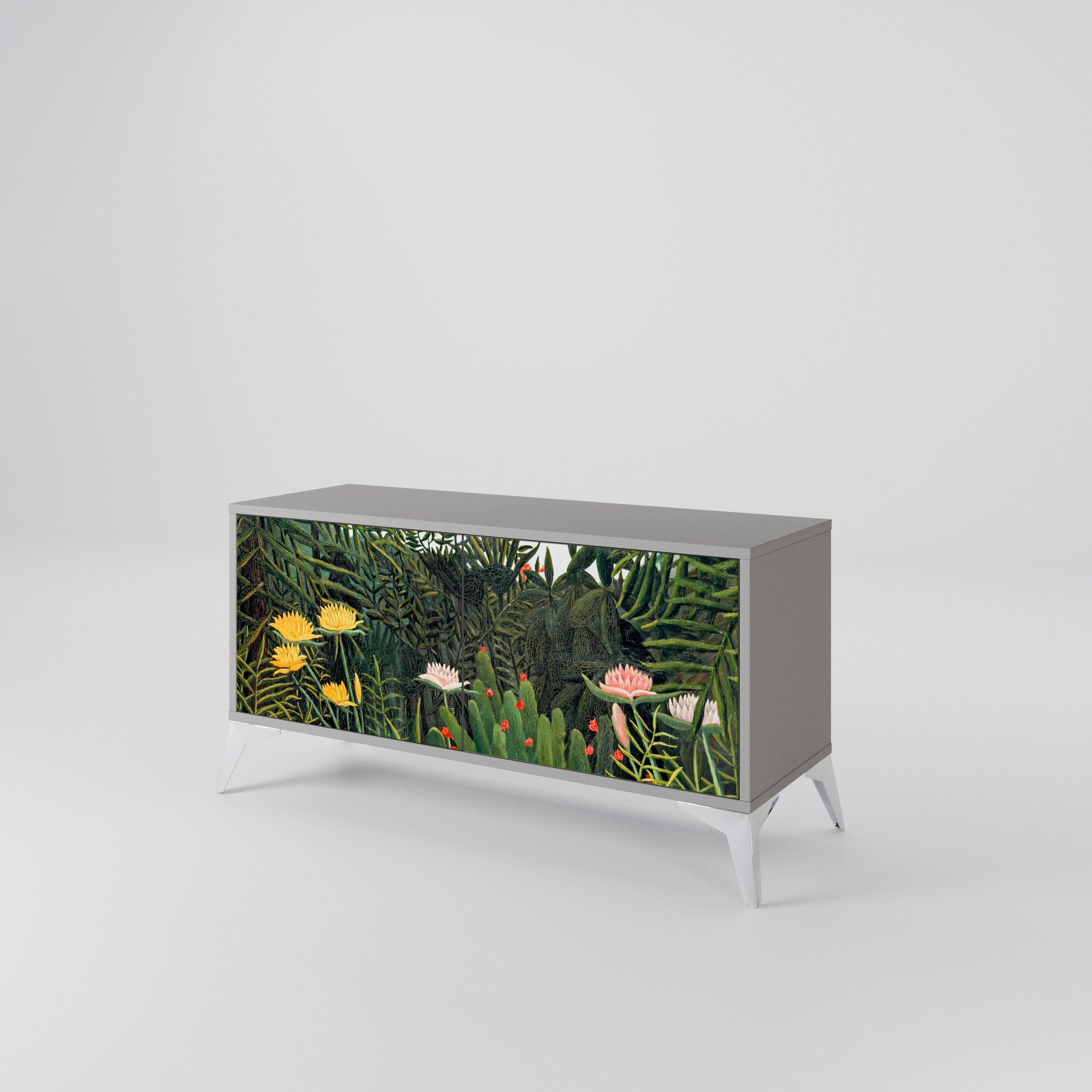 VIRGIN FOREST WITH SUNSET Mueble de TV Compacto de 2 puertas