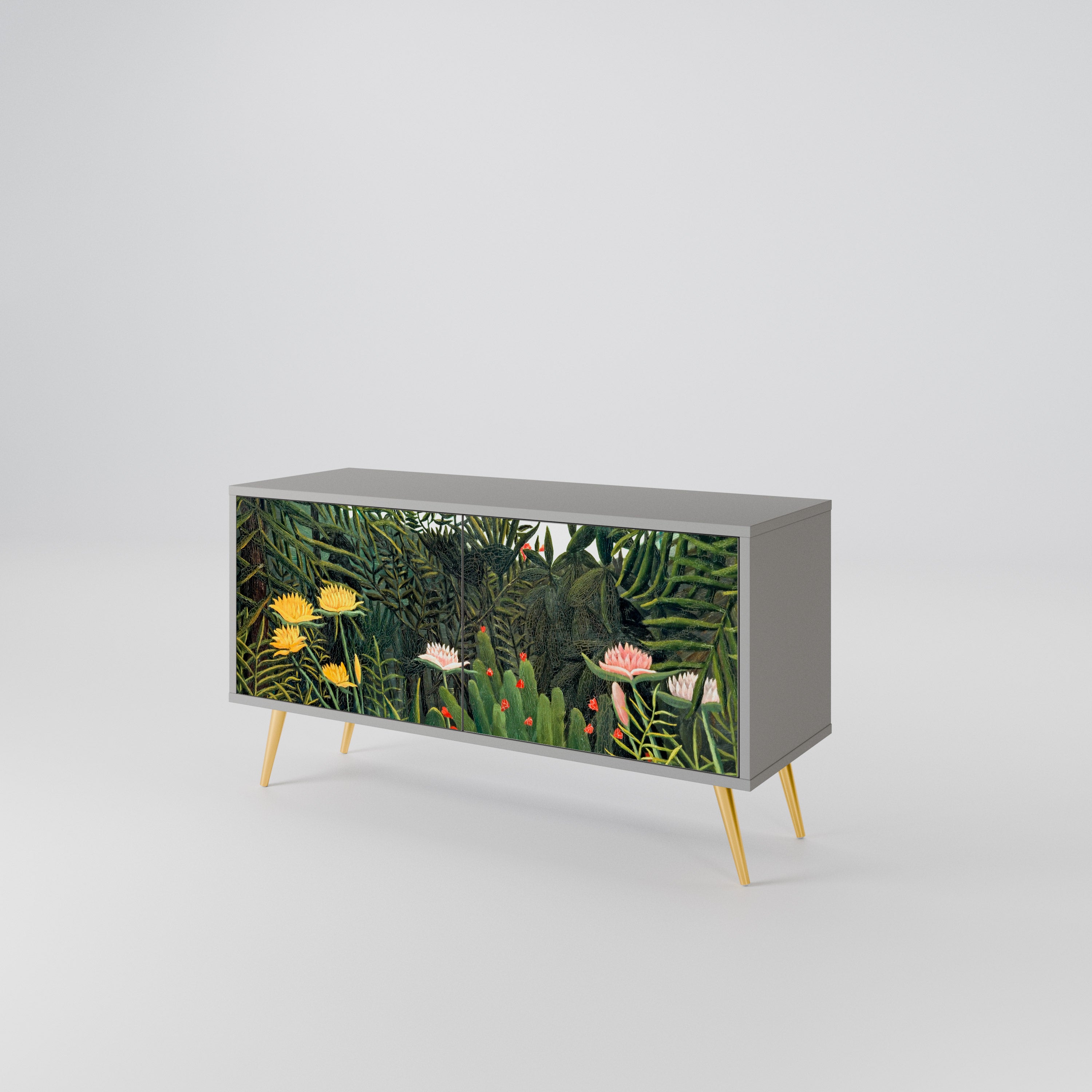 VIRGIN FOREST WITH SUNSET Mueble de TV Compacto de 2 puertas