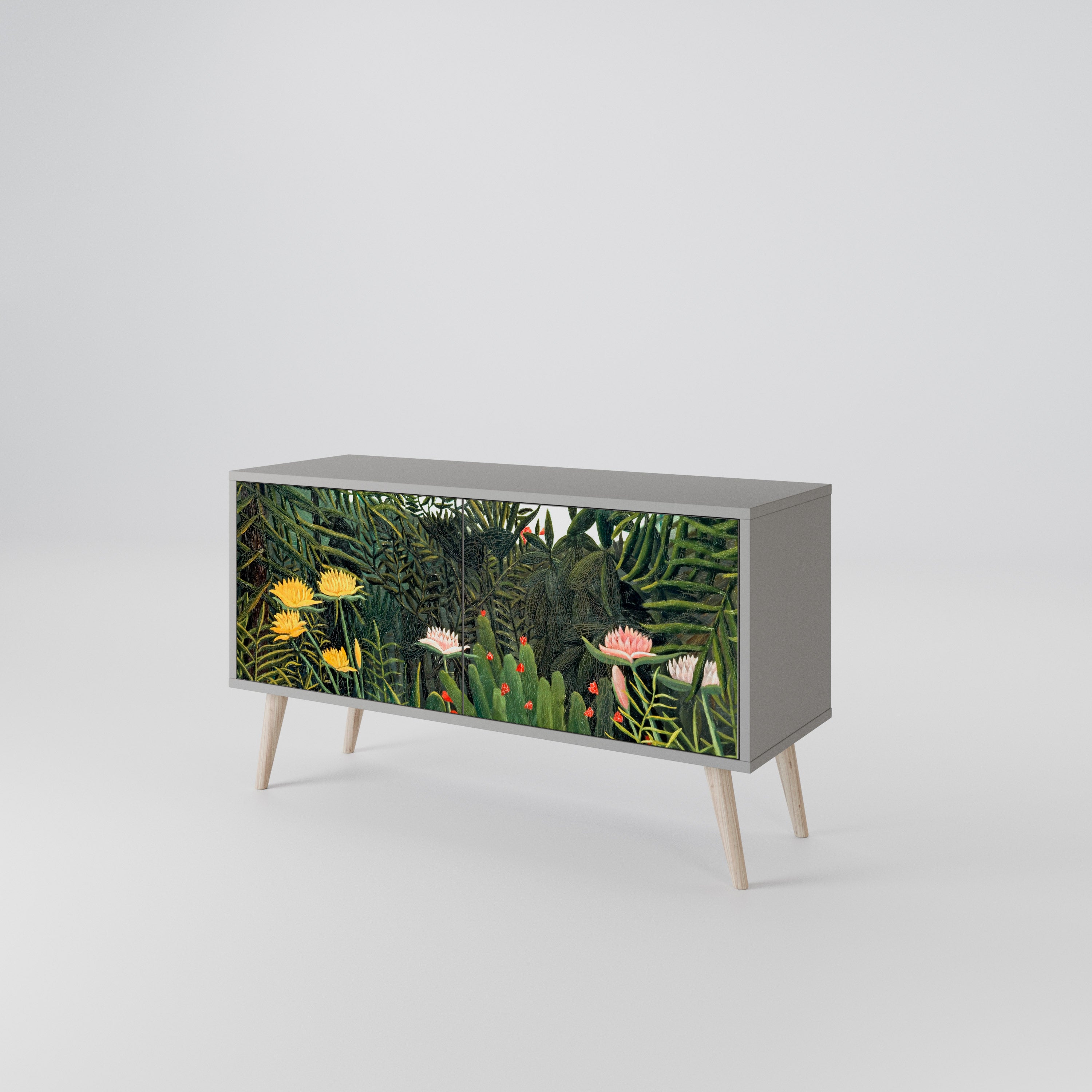 VIRGIN FOREST WITH SUNSET Mueble de TV Compacto de 2 puertas