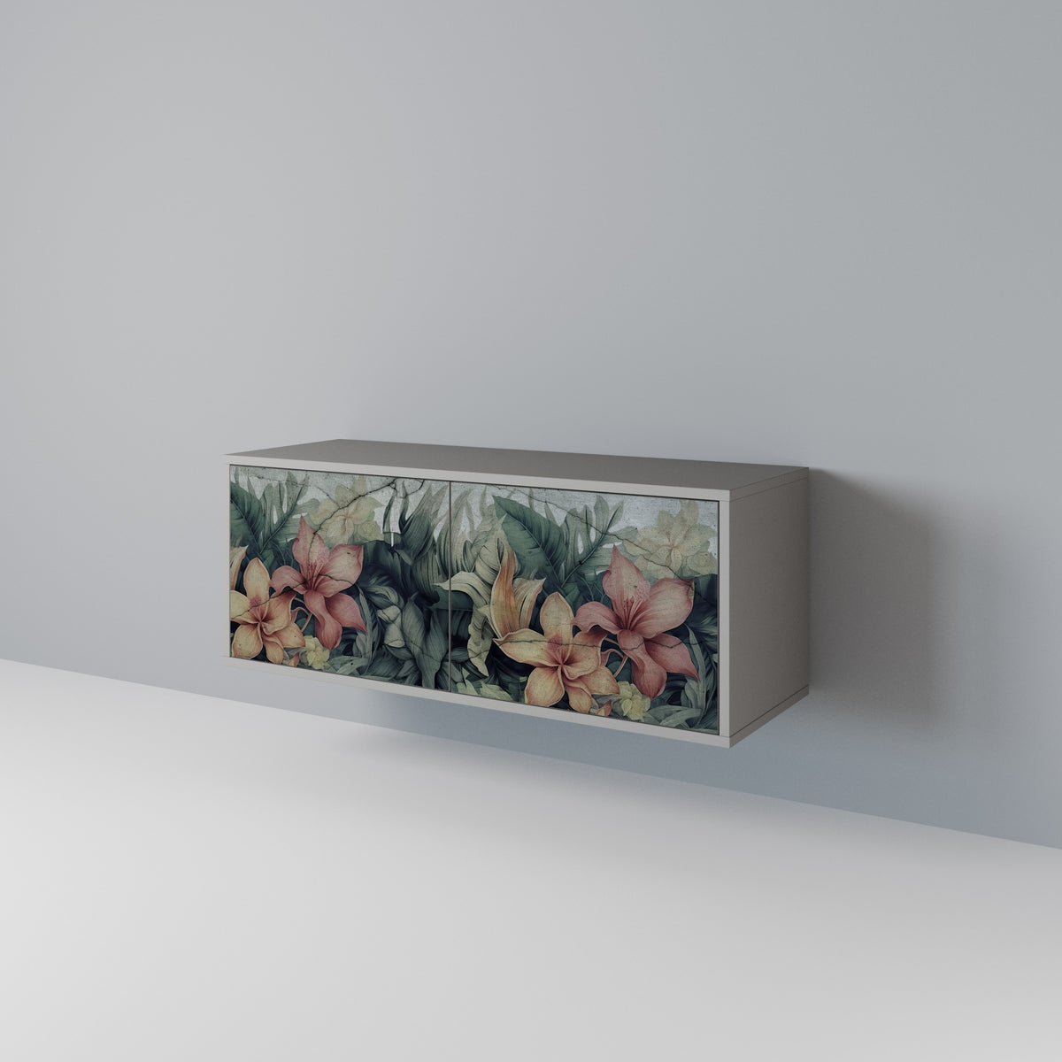 HEAVENLY BLOOM Mueble de TV Compacto de 2 puertas