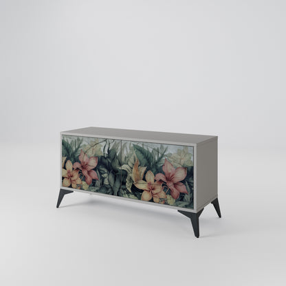 HEAVENLY BLOOM Mueble de TV Compacto de 2 puertas