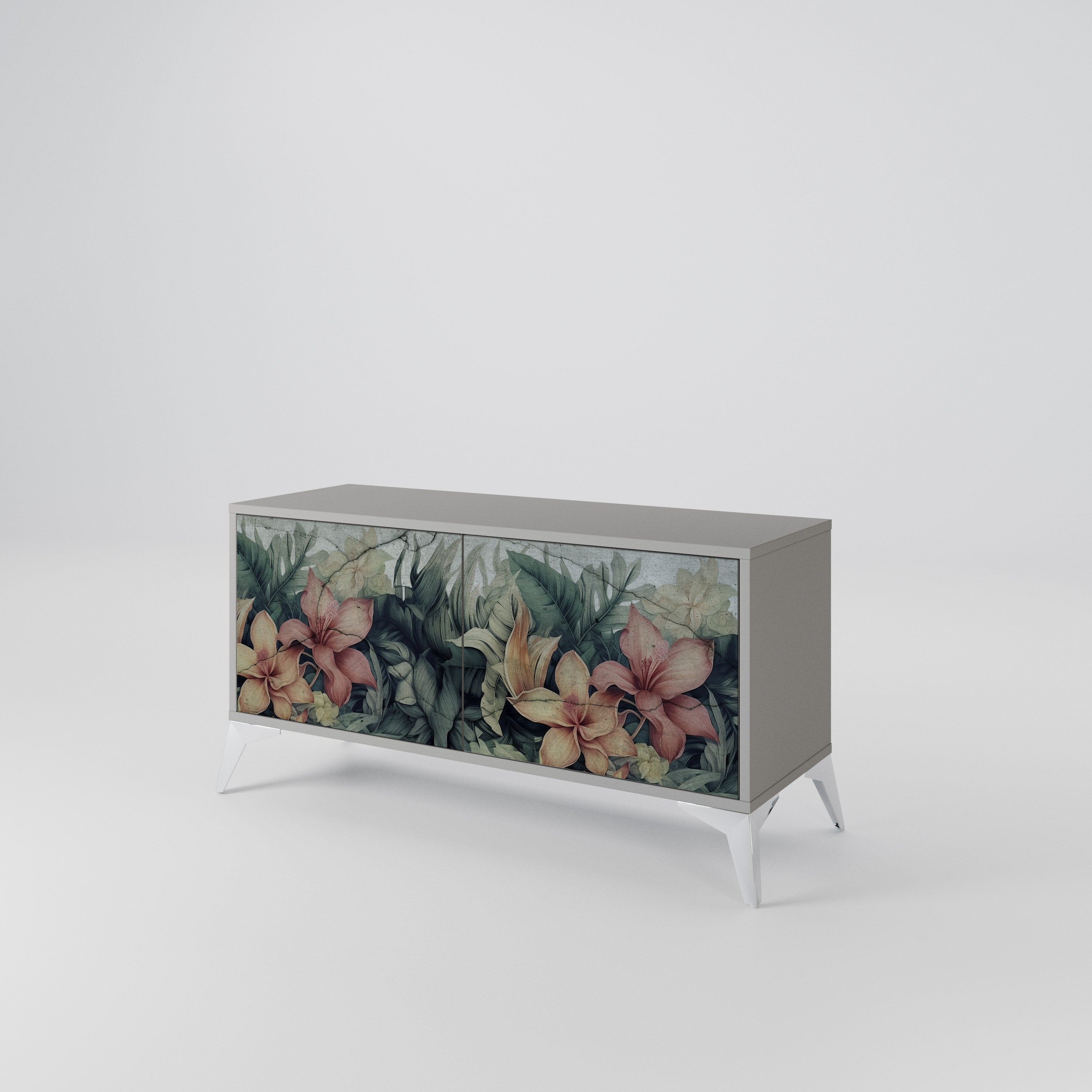 HEAVENLY BLOOM Mueble de TV Compacto de 2 puertas