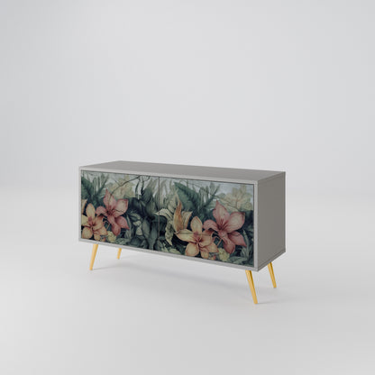 HEAVENLY BLOOM Mueble de TV Compacto de 2 puertas
