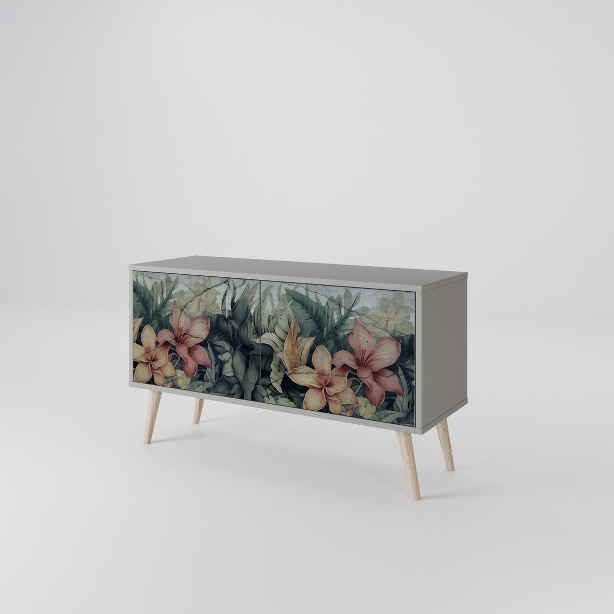HEAVENLY BLOOM Mueble de TV Compacto de 2 puertas