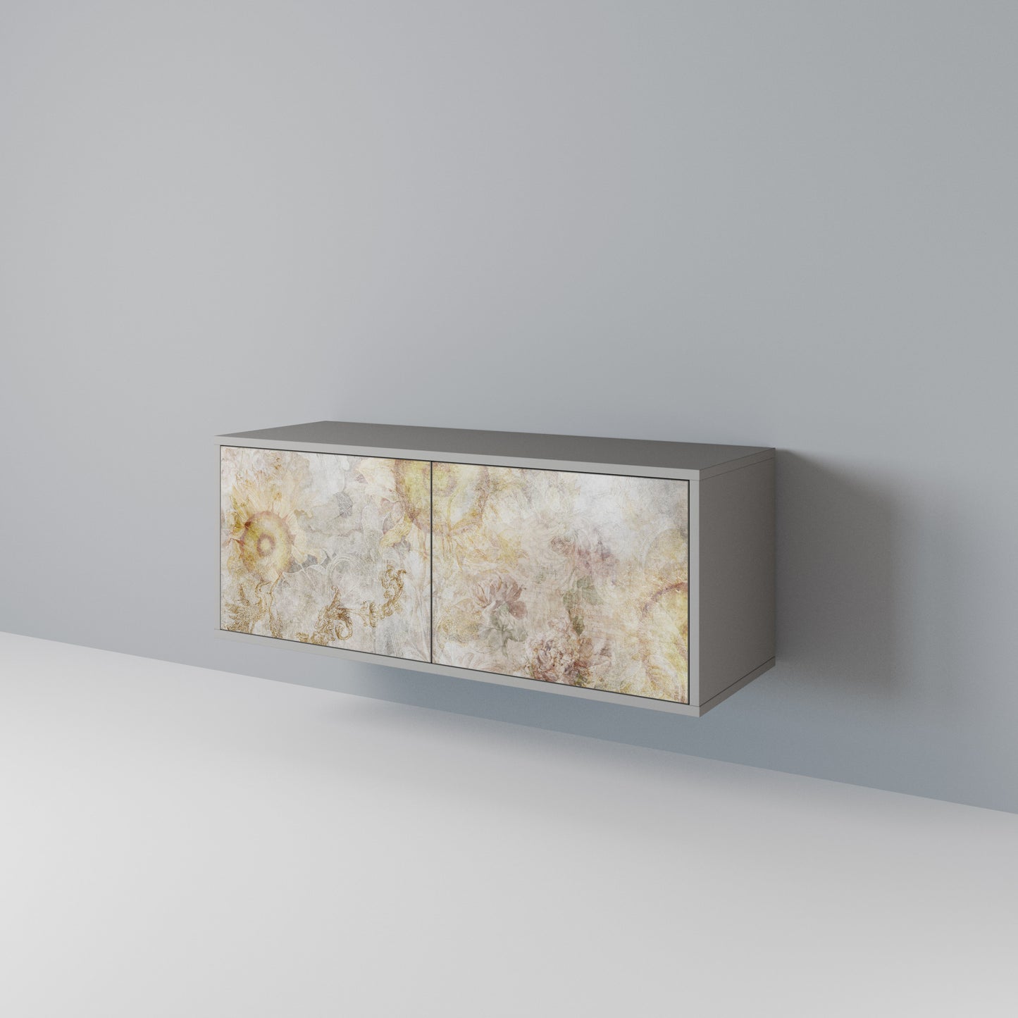 SUNFLOWER BLUR Mueble de TV Compacto de 2 puertas