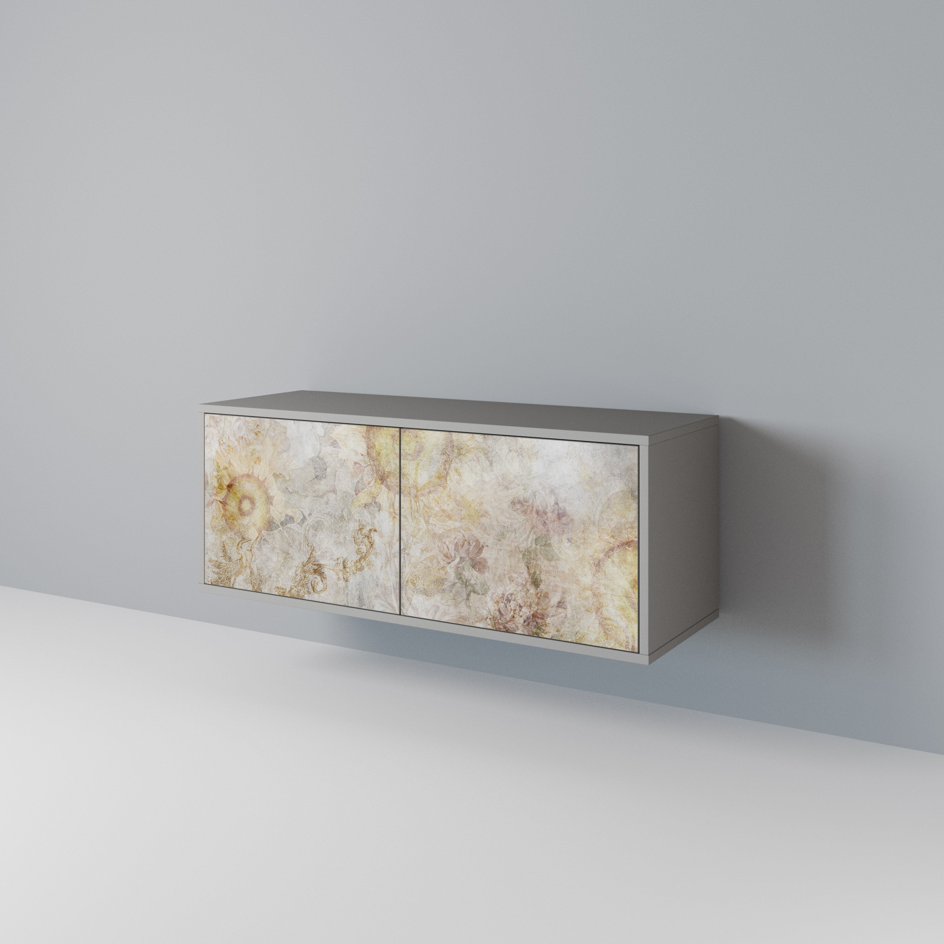 SUNFLOWER BLUR Mueble de TV Compacto de 2 puertas