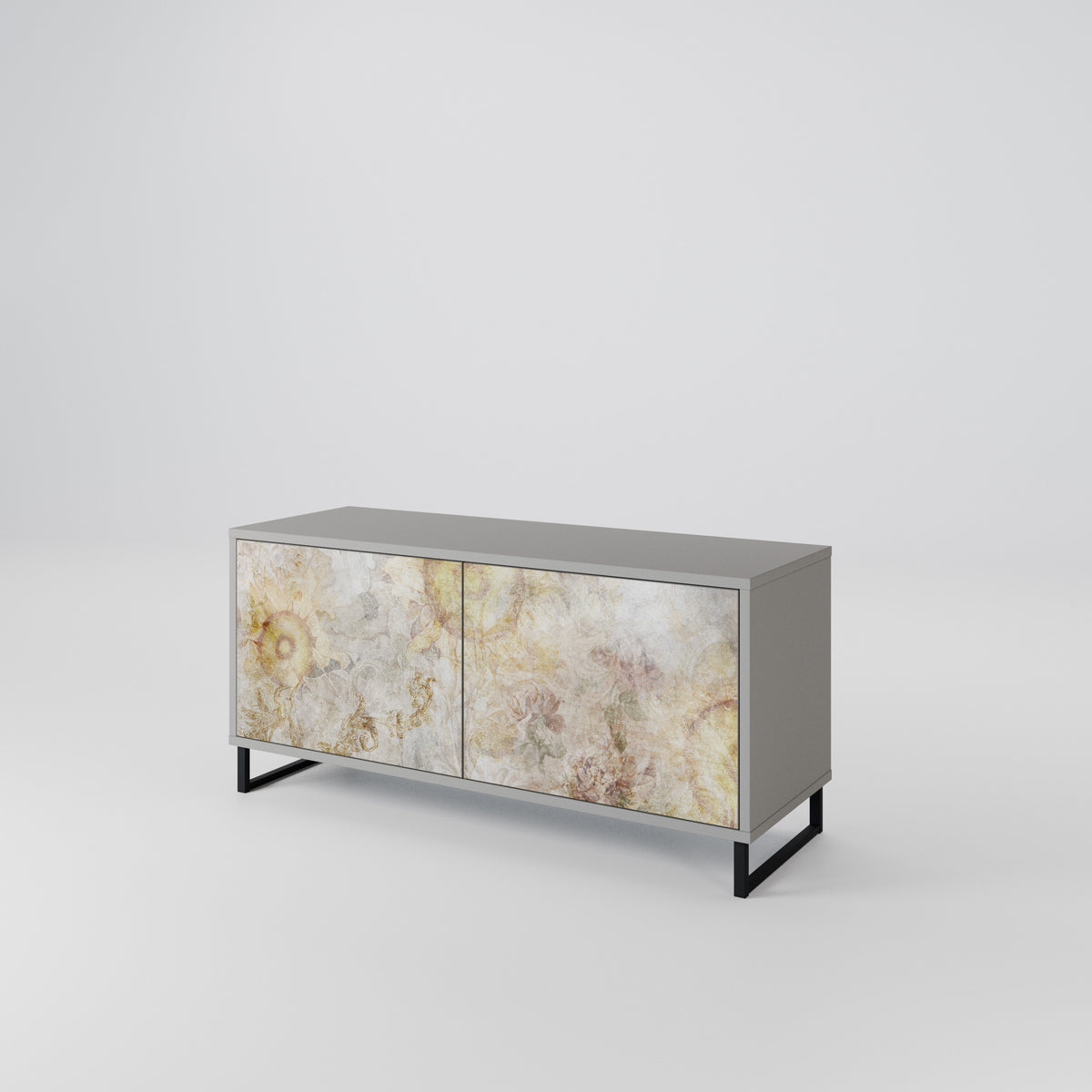 SUNFLOWER BLUR Mueble de TV Compacto de 2 puertas