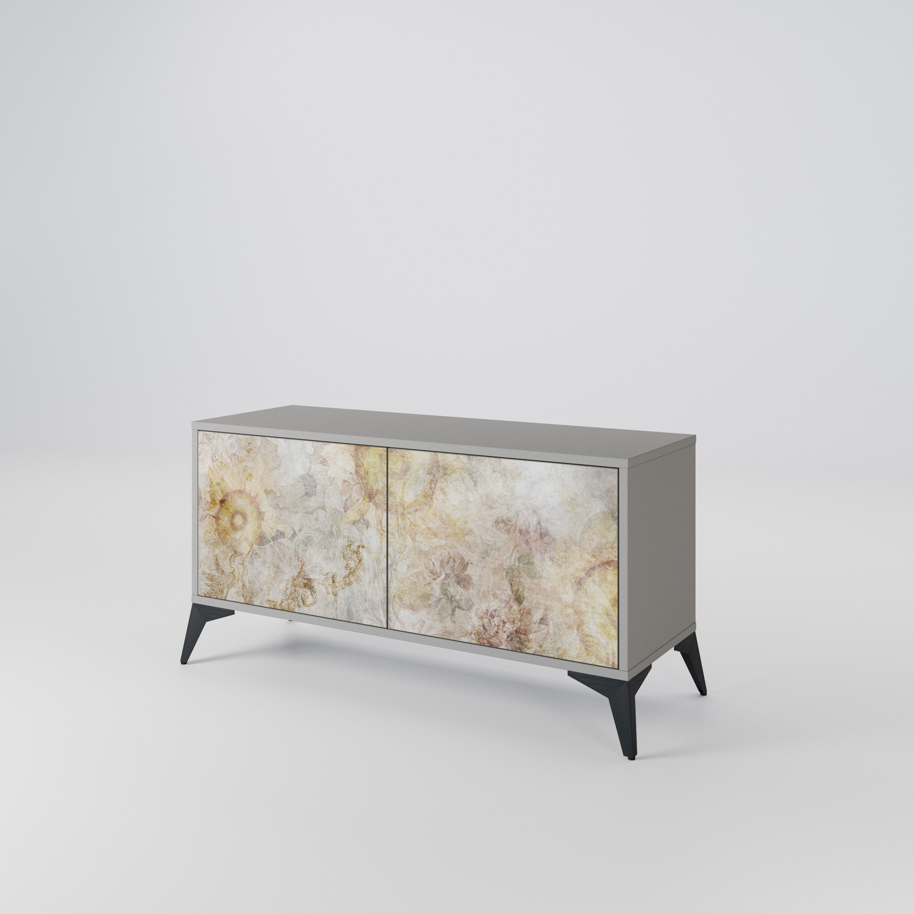 SUNFLOWER BLUR Mueble de TV Compacto de 2 puertas