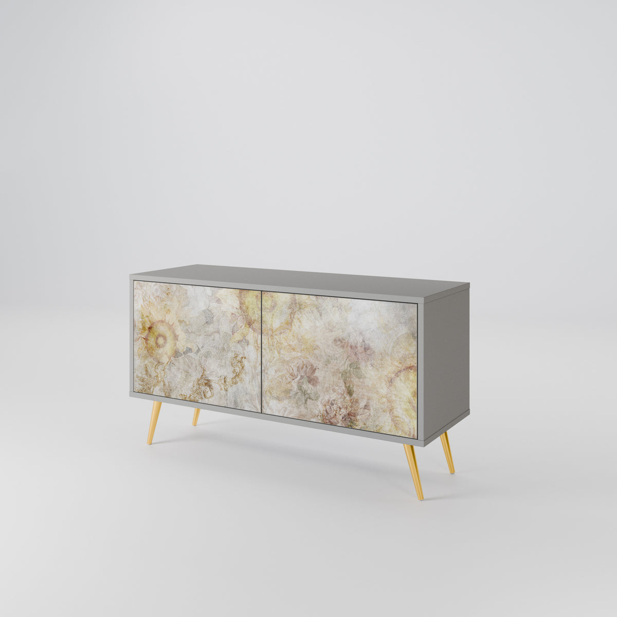 SUNFLOWER BLUR Mueble de TV Compacto de 2 puertas