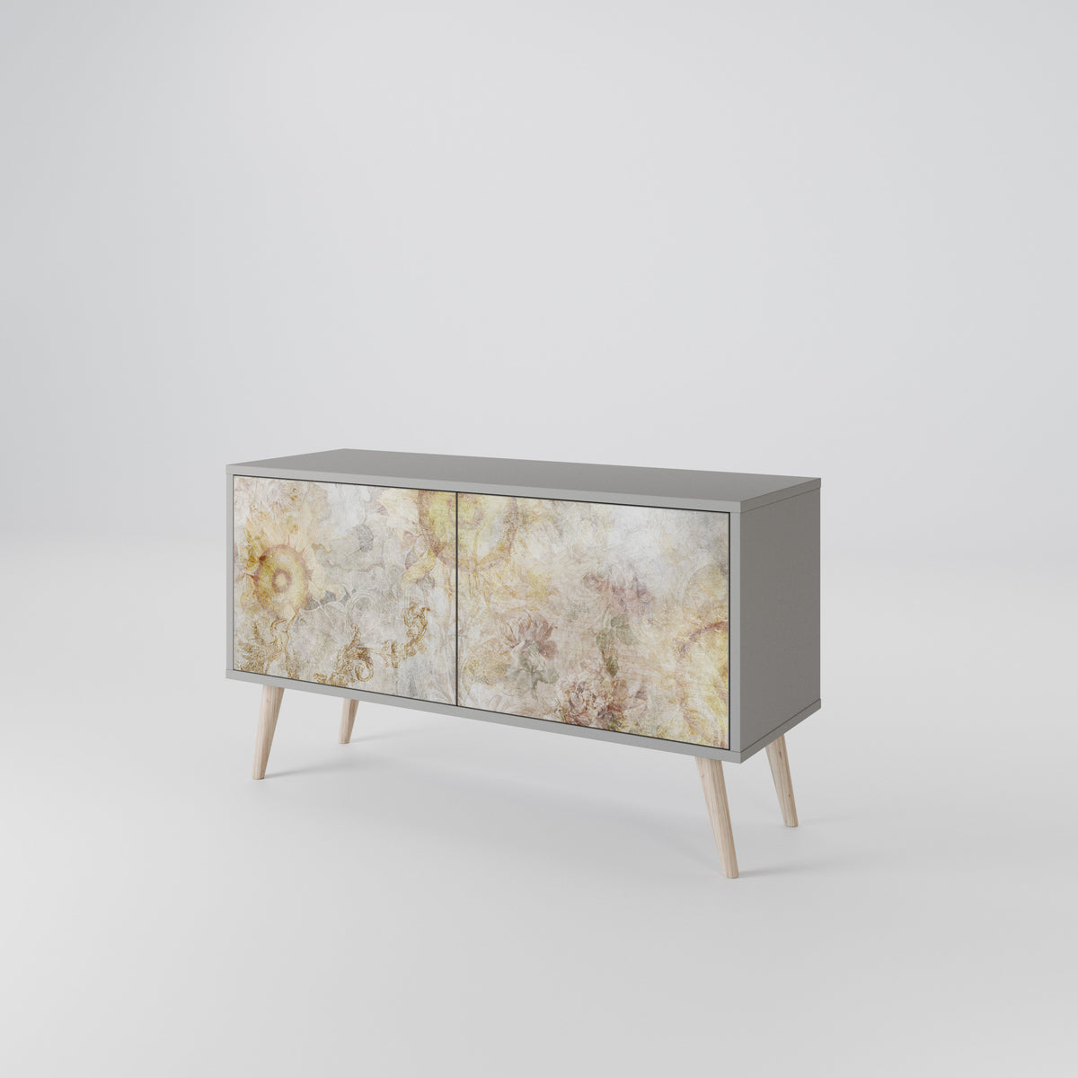 SUNFLOWER BLUR Mueble de TV Compacto de 2 puertas