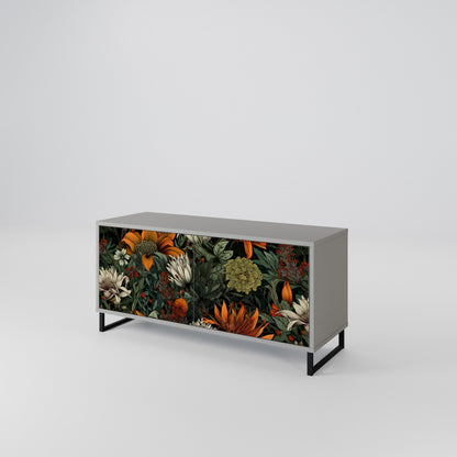 MIDNIGHT SPROUT Mueble de TV Compacto de 2 puertas