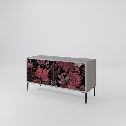 FLORAL WHISPER Mueble de TV Compacto de 2 puertas