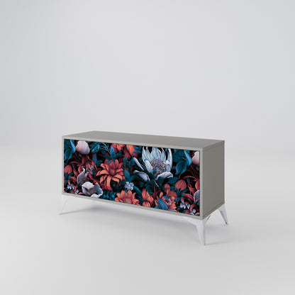 ETHEREAL BLOSSOMS Mueble de TV Compacto de 2 puertas