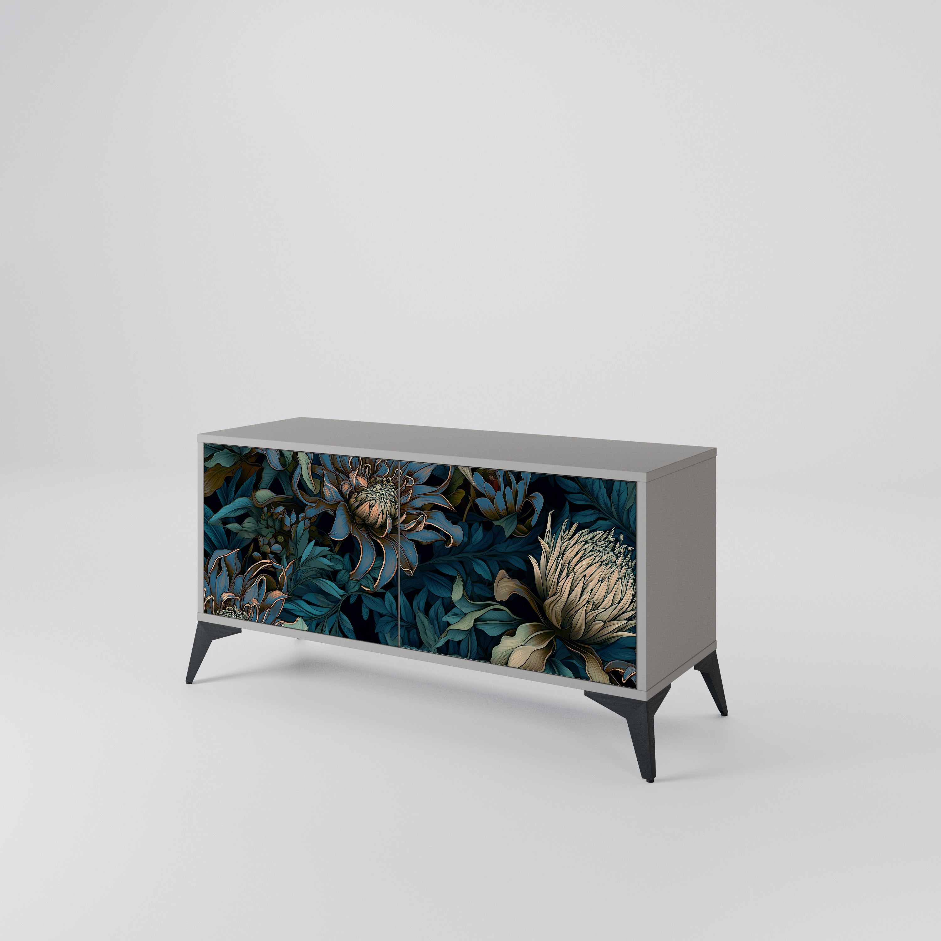 TWILIGHT BLOOM Mueble de TV Compacto de 2 puertas