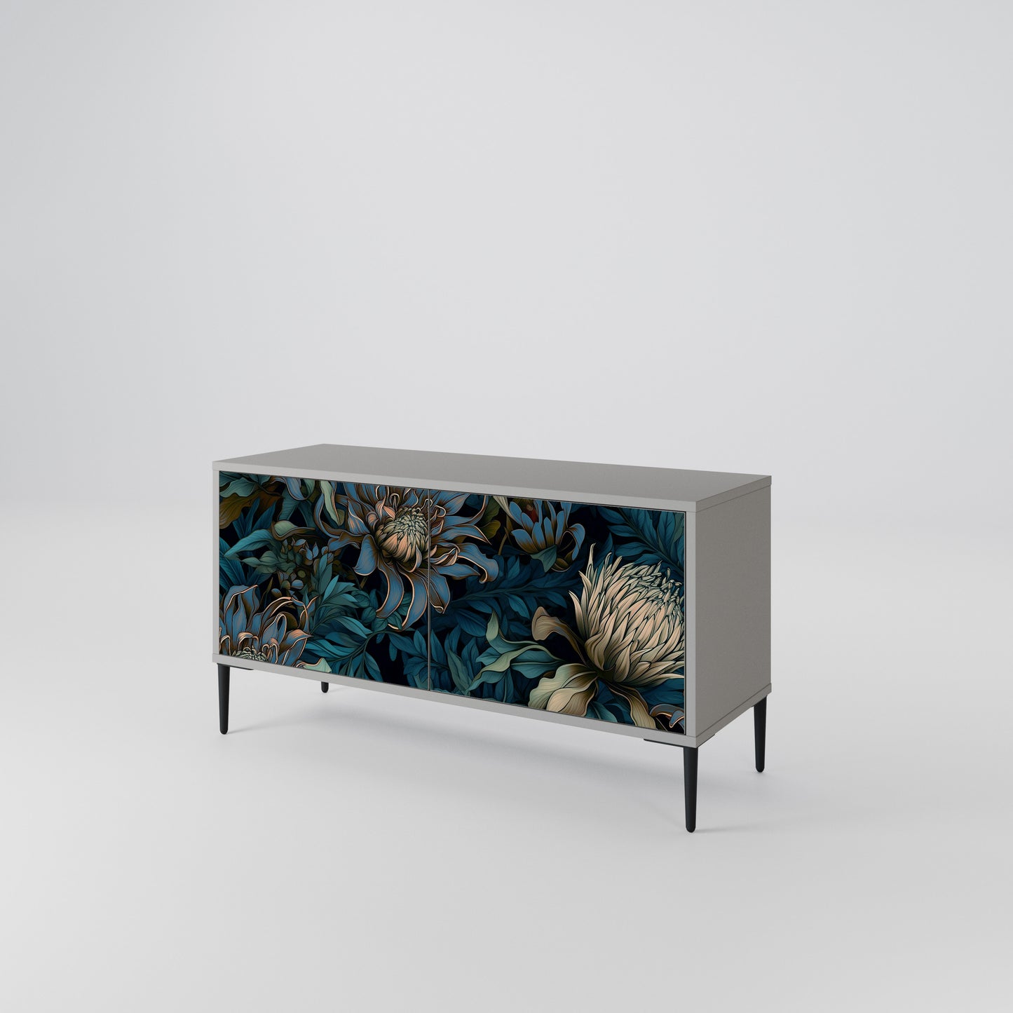 TWILIGHT BLOOM Mueble de TV Compacto de 2 puertas