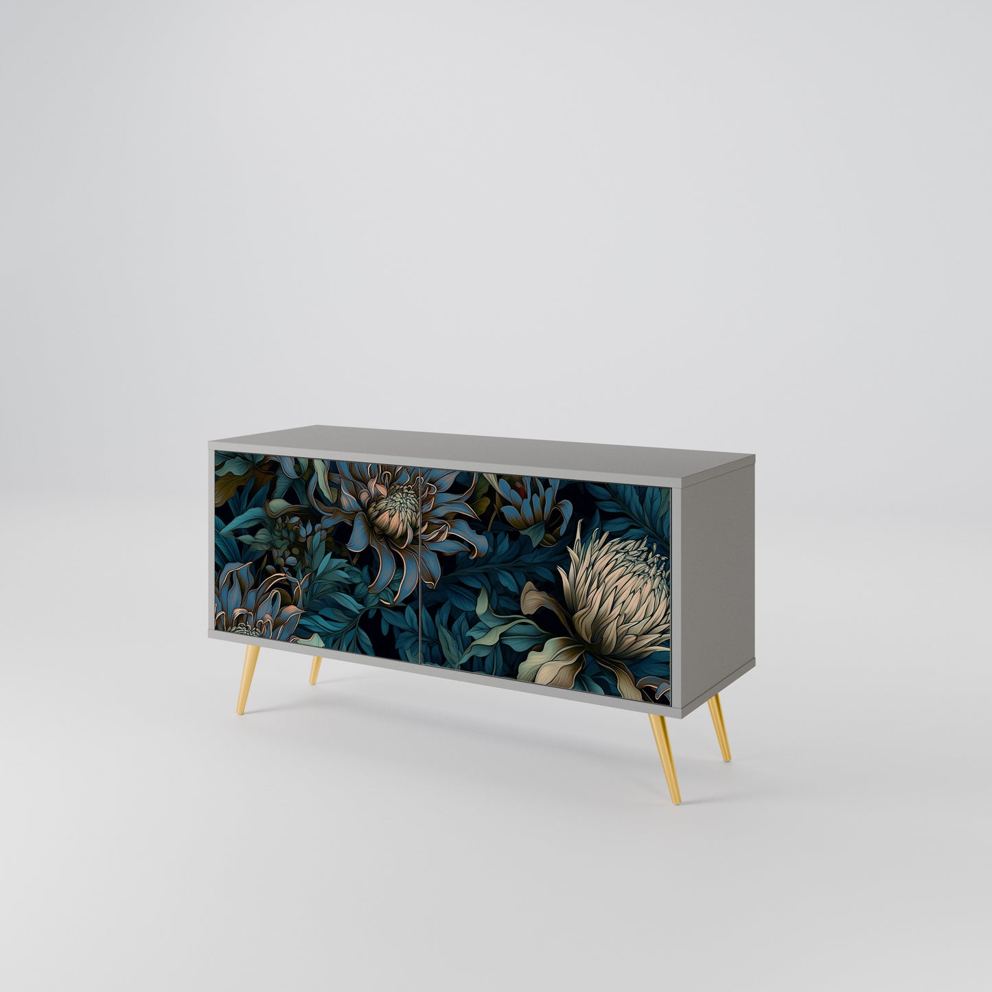 TWILIGHT BLOOM Mueble de TV Compacto de 2 puertas
