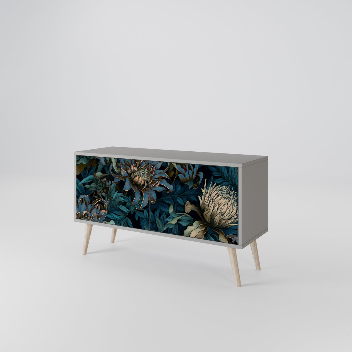 TWILIGHT BLOOM Mueble de TV Compacto de 2 puertas
