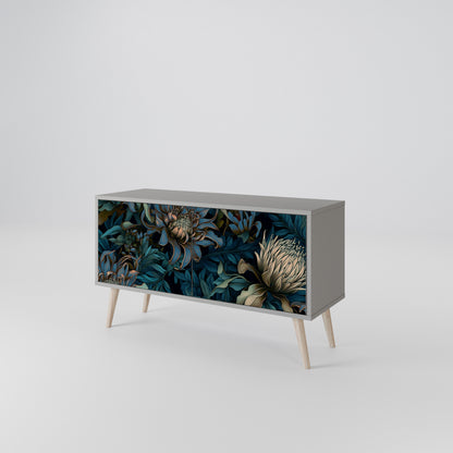TWILIGHT BLOOM Mueble de TV Compacto de 2 puertas