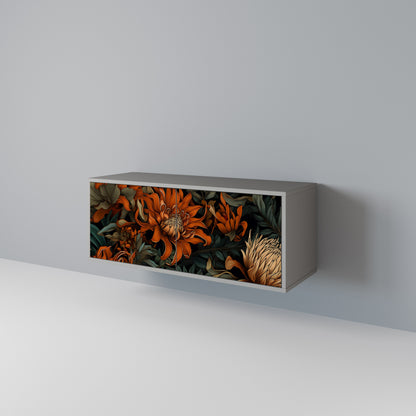 DAWN BLOOM Mueble de TV Compacto de 2 puertas