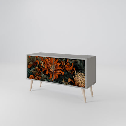 DAWN BLOOM Mueble de TV Compacto de 2 puertas