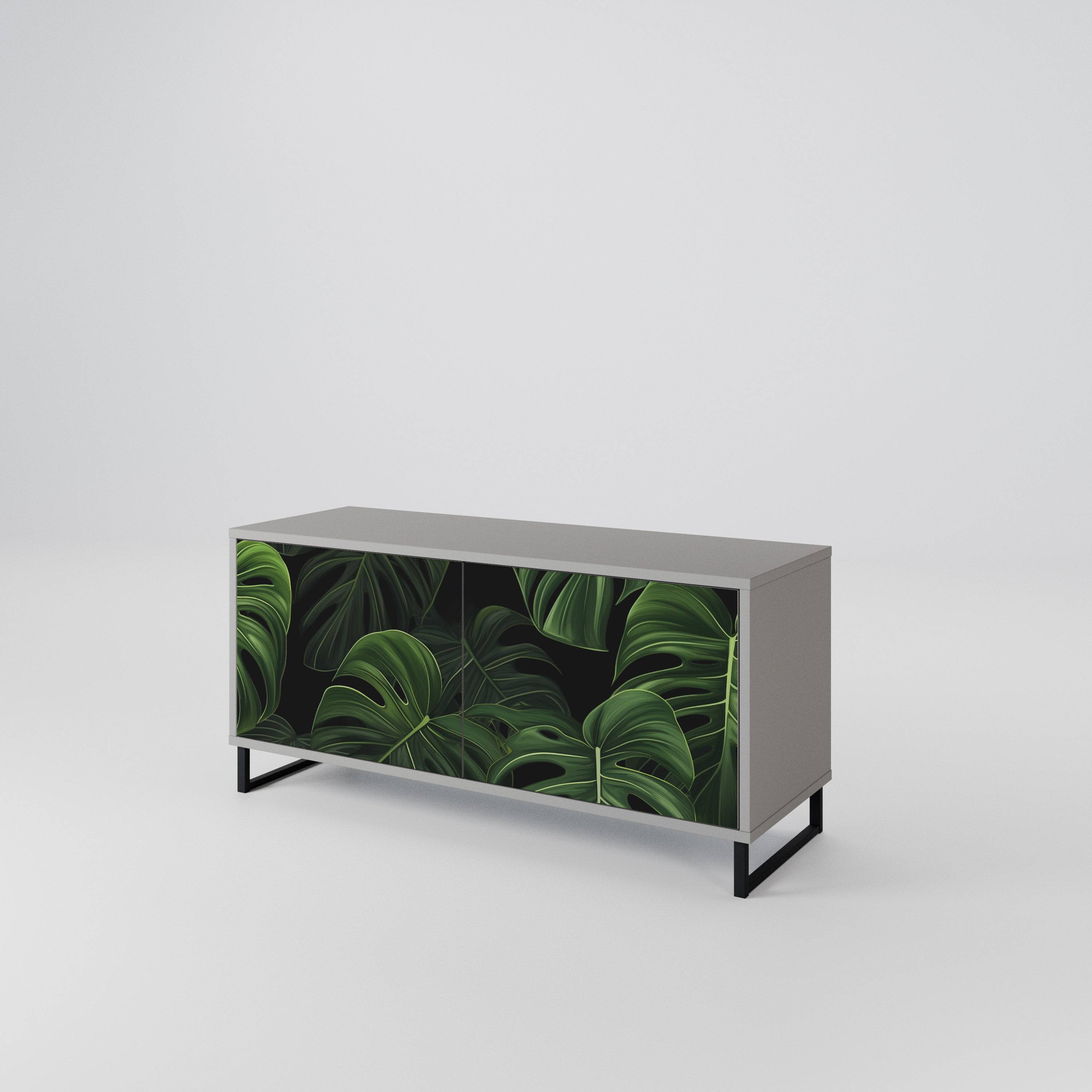 INFINITE MONSTERA Mueble de TV Compacto de 2 puertas