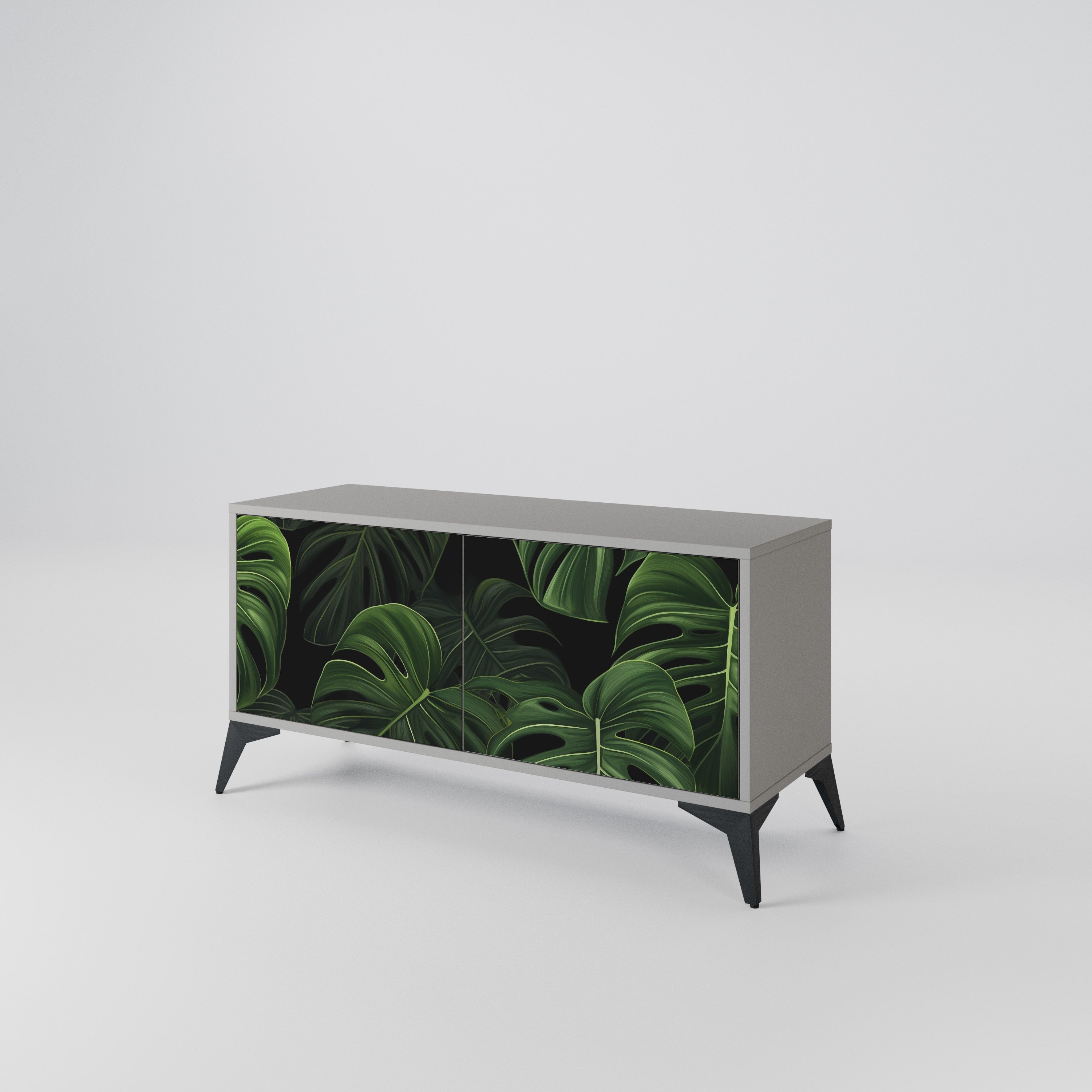 INFINITE MONSTERA Mueble de TV Compacto de 2 puertas