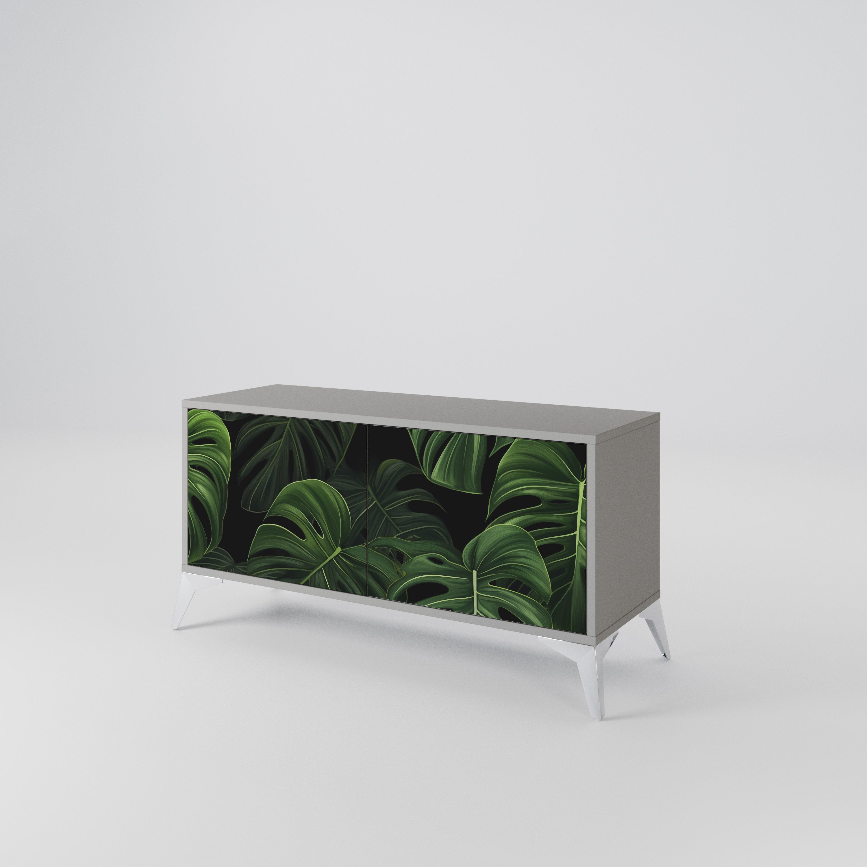 INFINITE MONSTERA Mueble de TV Compacto de 2 puertas