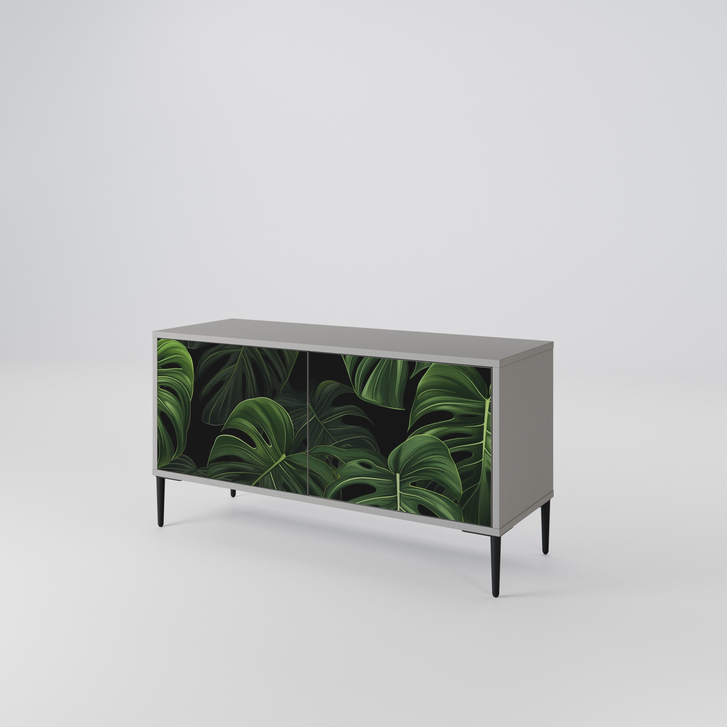 INFINITE MONSTERA Mueble de TV Compacto de 2 puertas