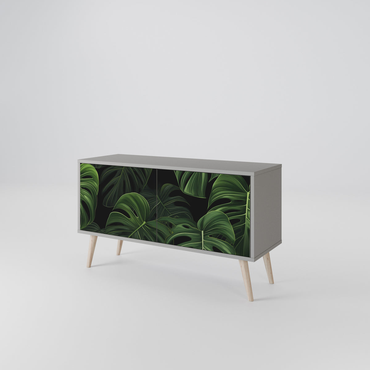 INFINITE MONSTERA Mueble de TV Compacto de 2 puertas
