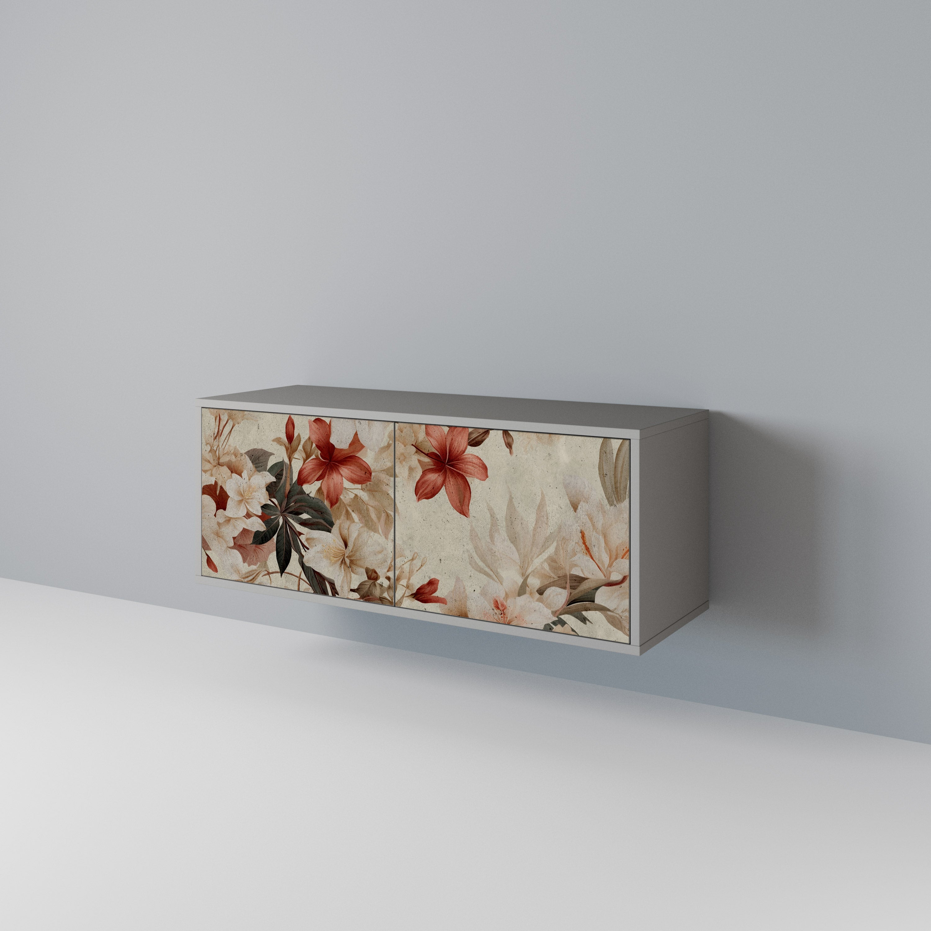 PETAL HARMONY Mueble de TV Compacto de 2 puertas