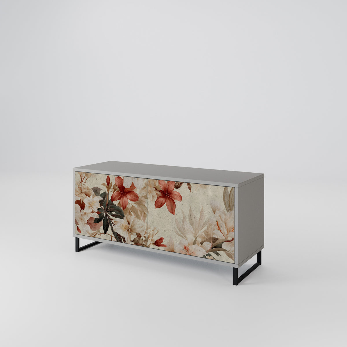 PETAL HARMONY Mueble de TV Compacto de 2 puertas