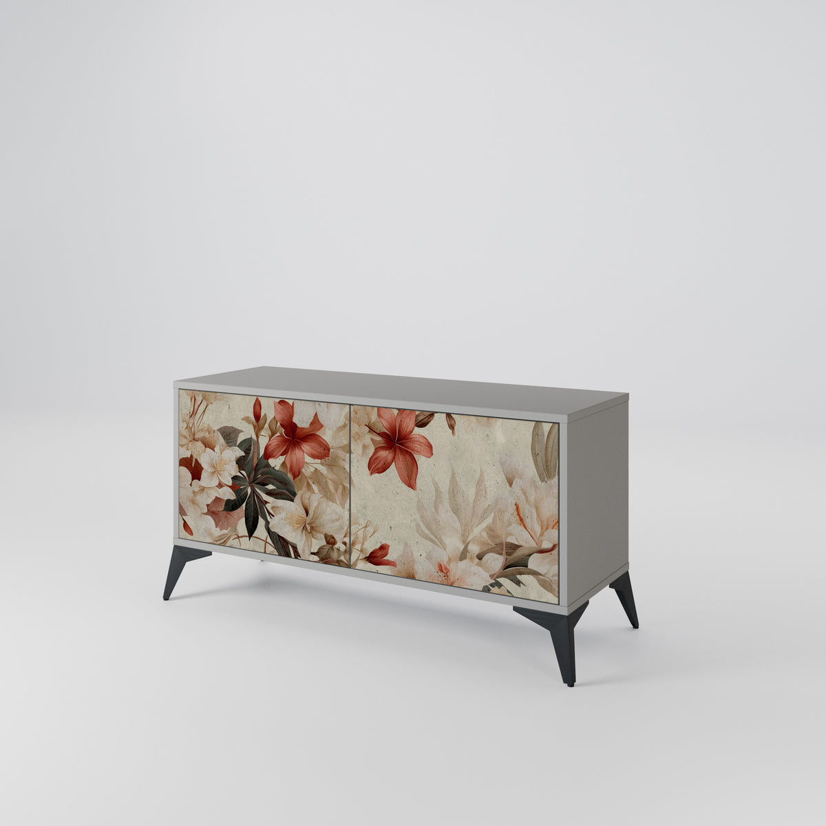 PETAL HARMONY Mueble de TV Compacto de 2 puertas
