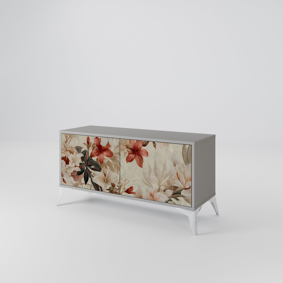 PETAL HARMONY Mueble de TV Compacto de 2 puertas
