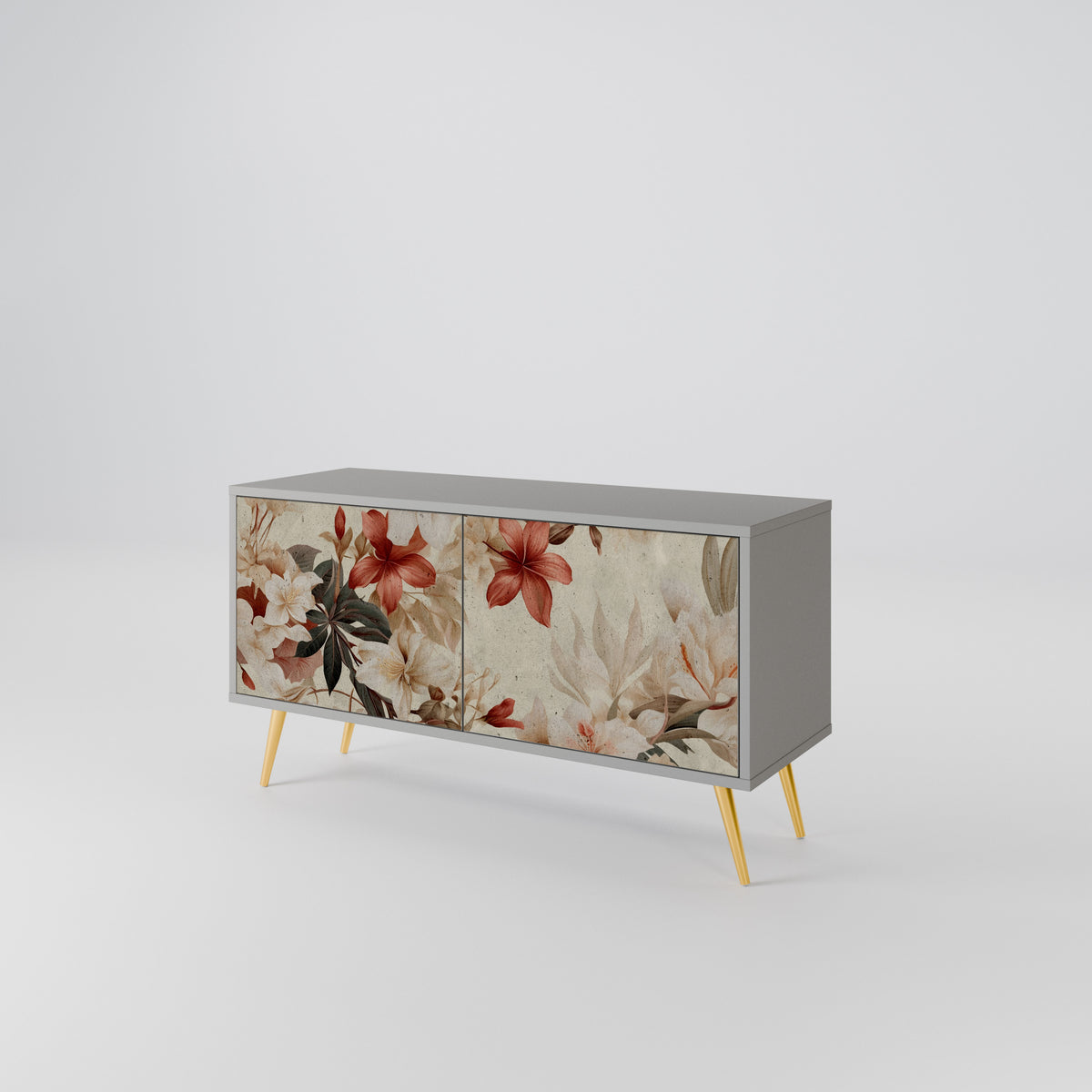 PETAL HARMONY Mueble de TV Compacto de 2 puertas