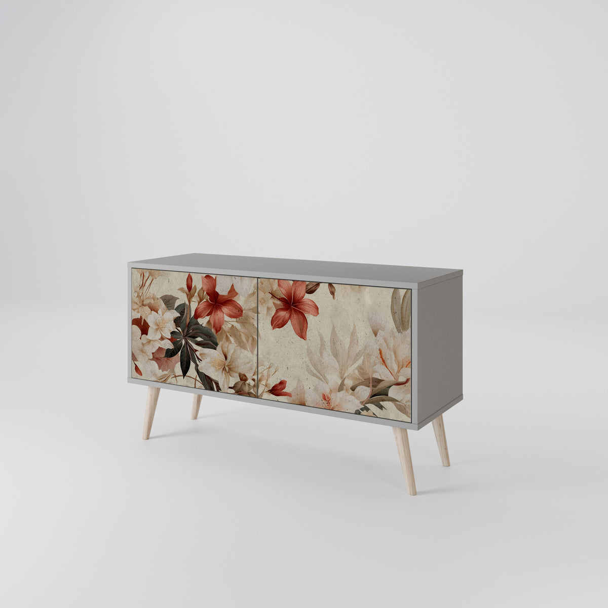 PETAL HARMONY Mueble de TV Compacto de 2 puertas