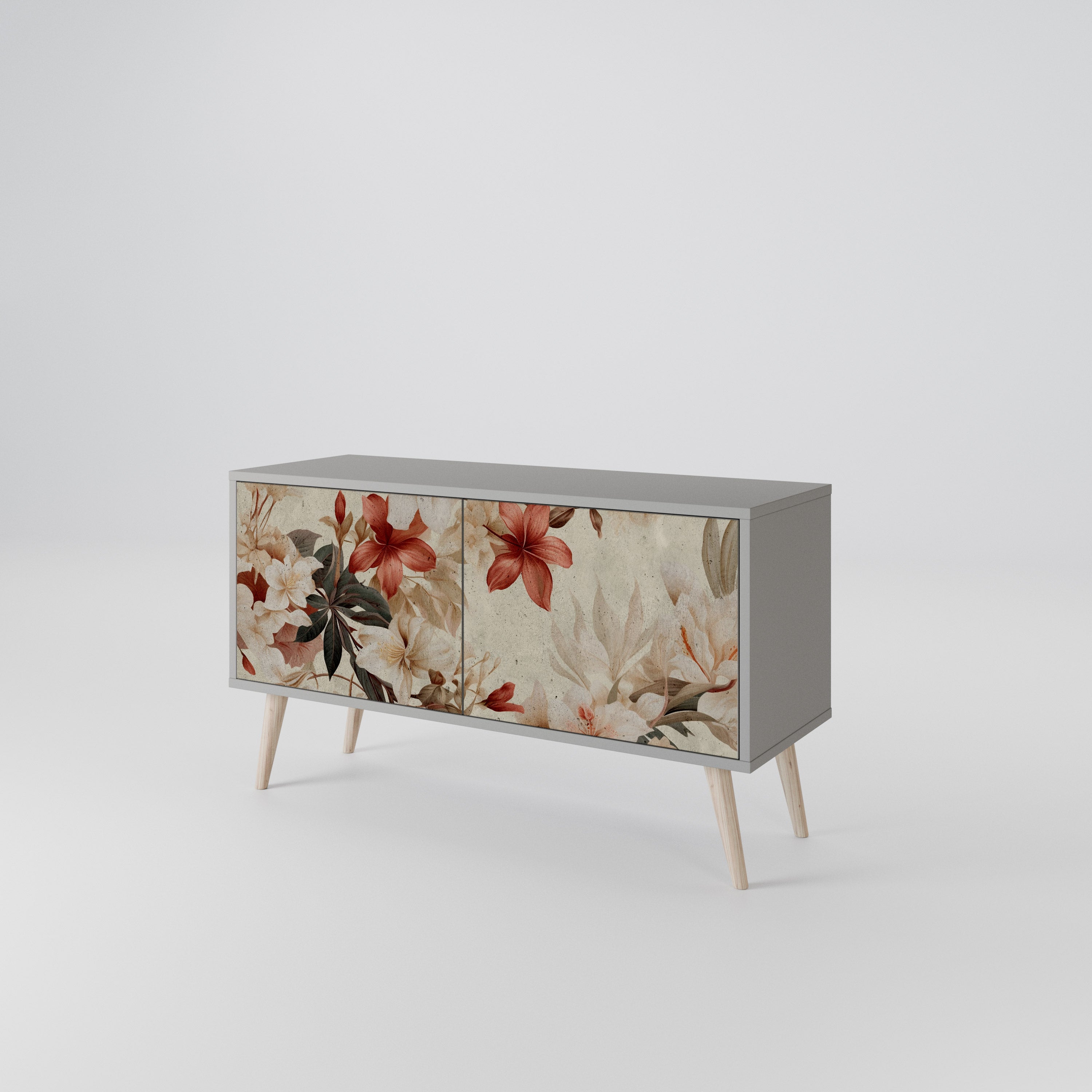 PETAL HARMONY Mueble de TV Compacto de 2 puertas